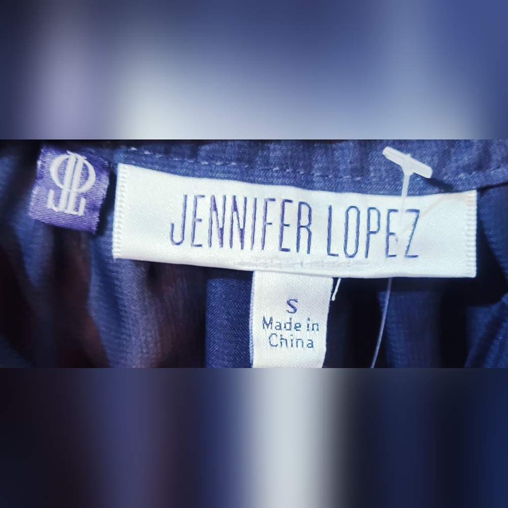 Jennifer Lopez Midnight Blue Blouse - Picture 3 of 4